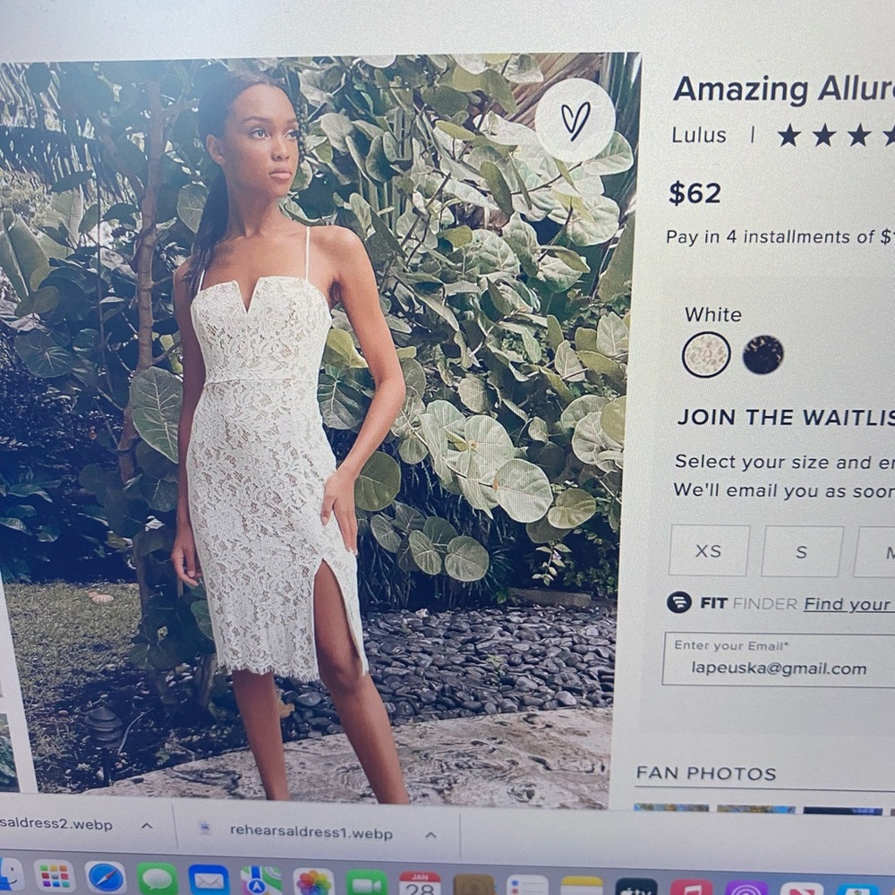 Lulus White crochet lace body con midi dress- XS